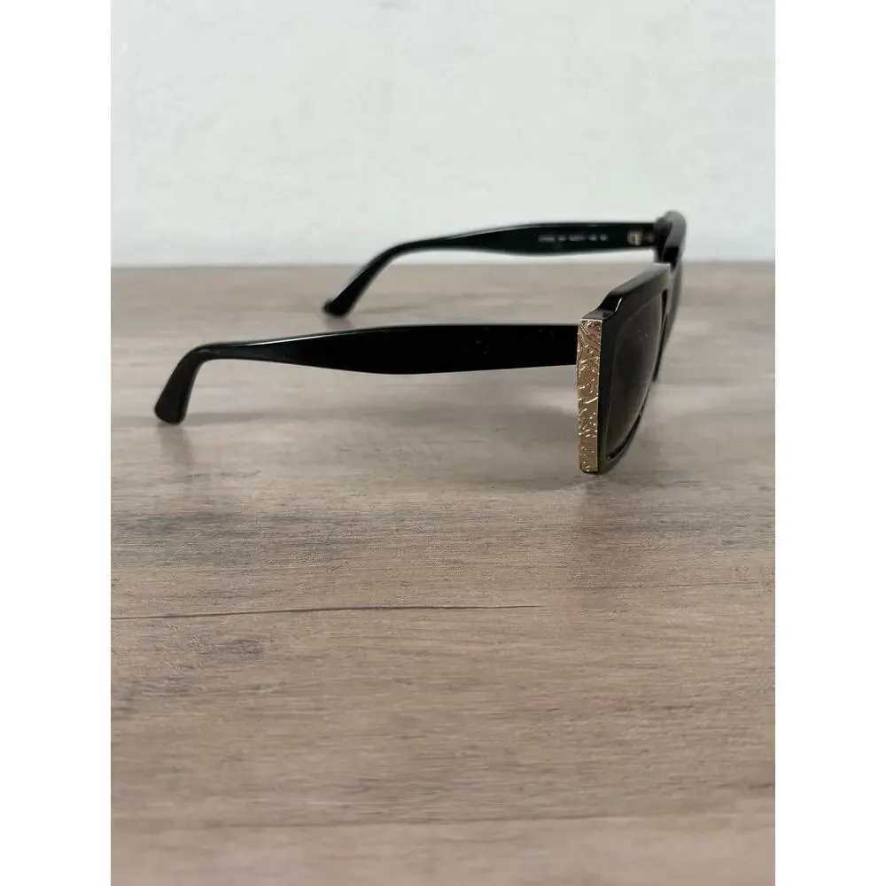 ETRO ET655S‎ 001 54 17 140 Black Silver Women's Sunglasses Italy EUC